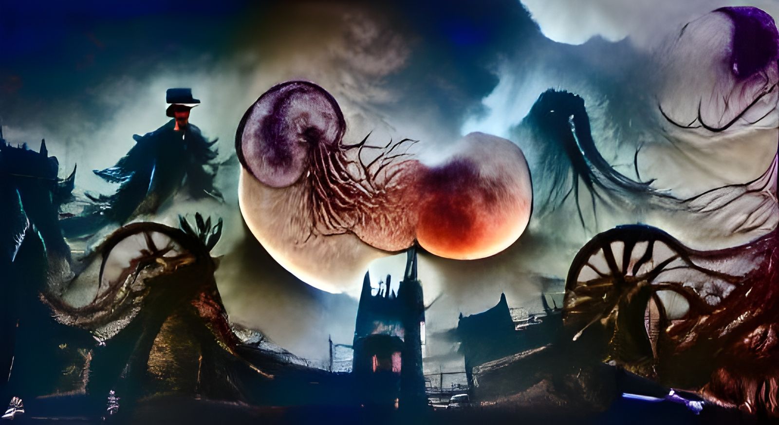 Eldritch Horror Under a Blood Moon