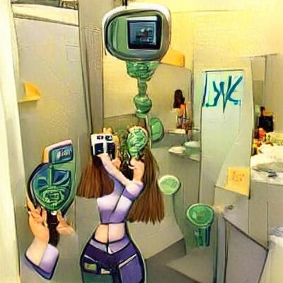 Simple Mirror Selfie Art