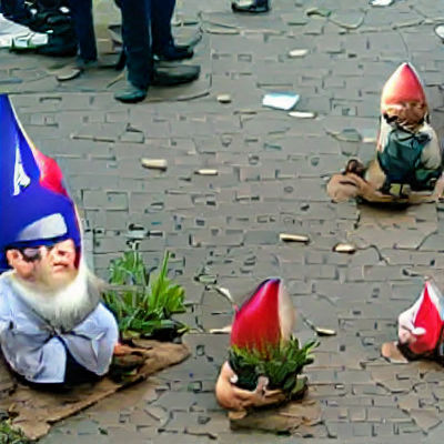 Garden Gnomes Protest