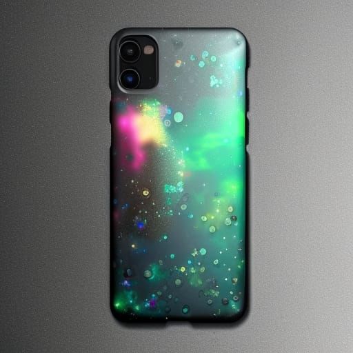 Sparkling Phone Case: Detailed Matte Painting