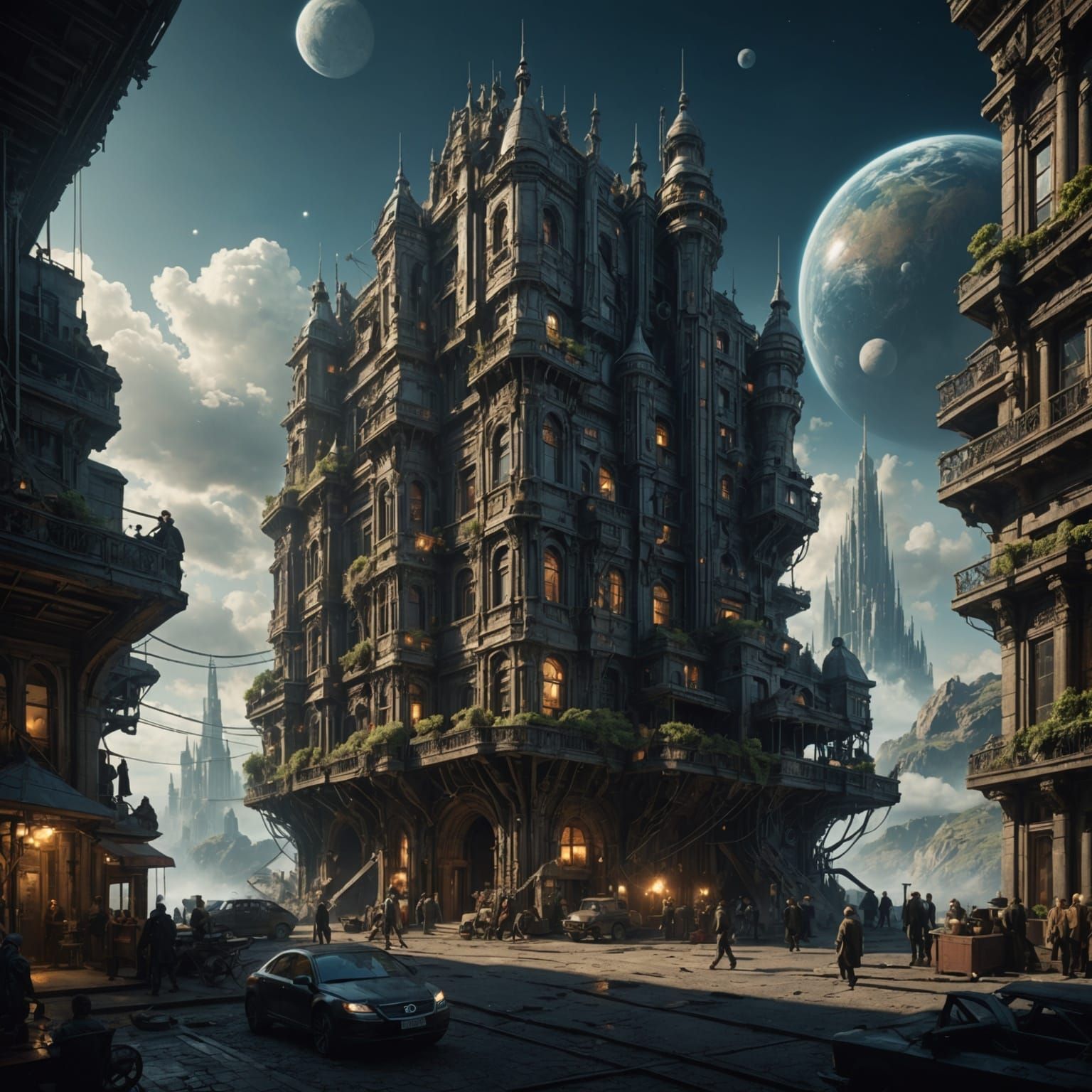 Dramatic Science Digital Matte Painting