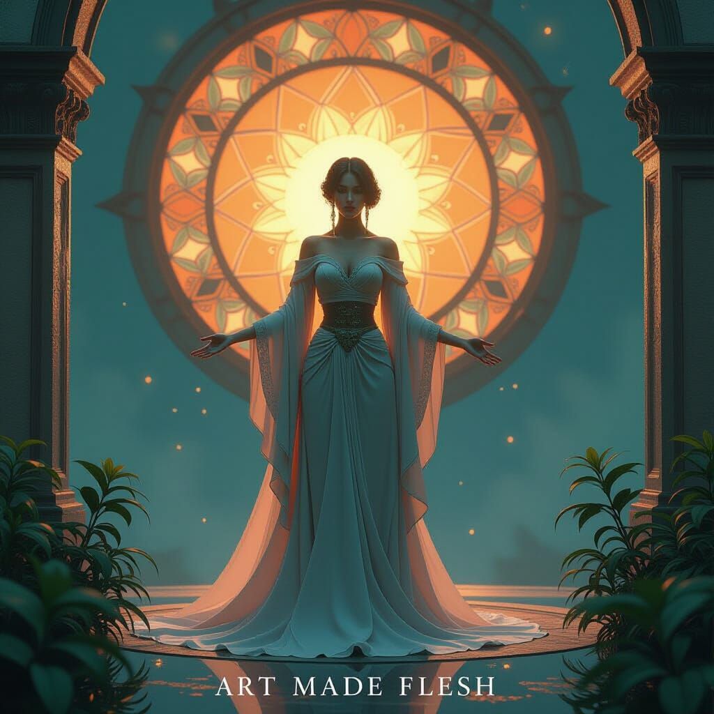 Concept Art: Ethereal Glow with Triadic Colors