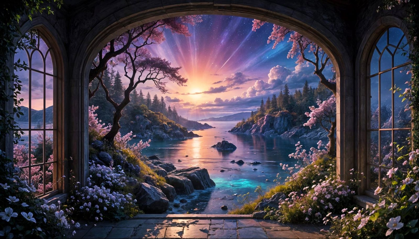 Fantasy Cityscape at Twilight