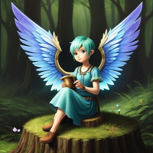 Enchanted Pixie in a Magical Forest