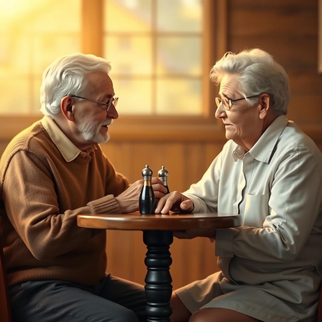 Cozy Companionship in Sentimental Lighting