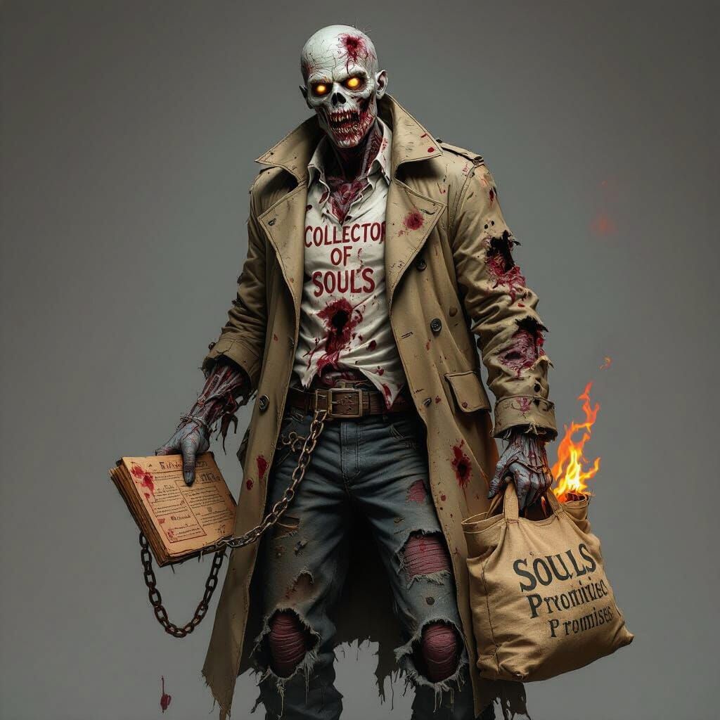 Zombie Debt Collector Haunting the Afterlife