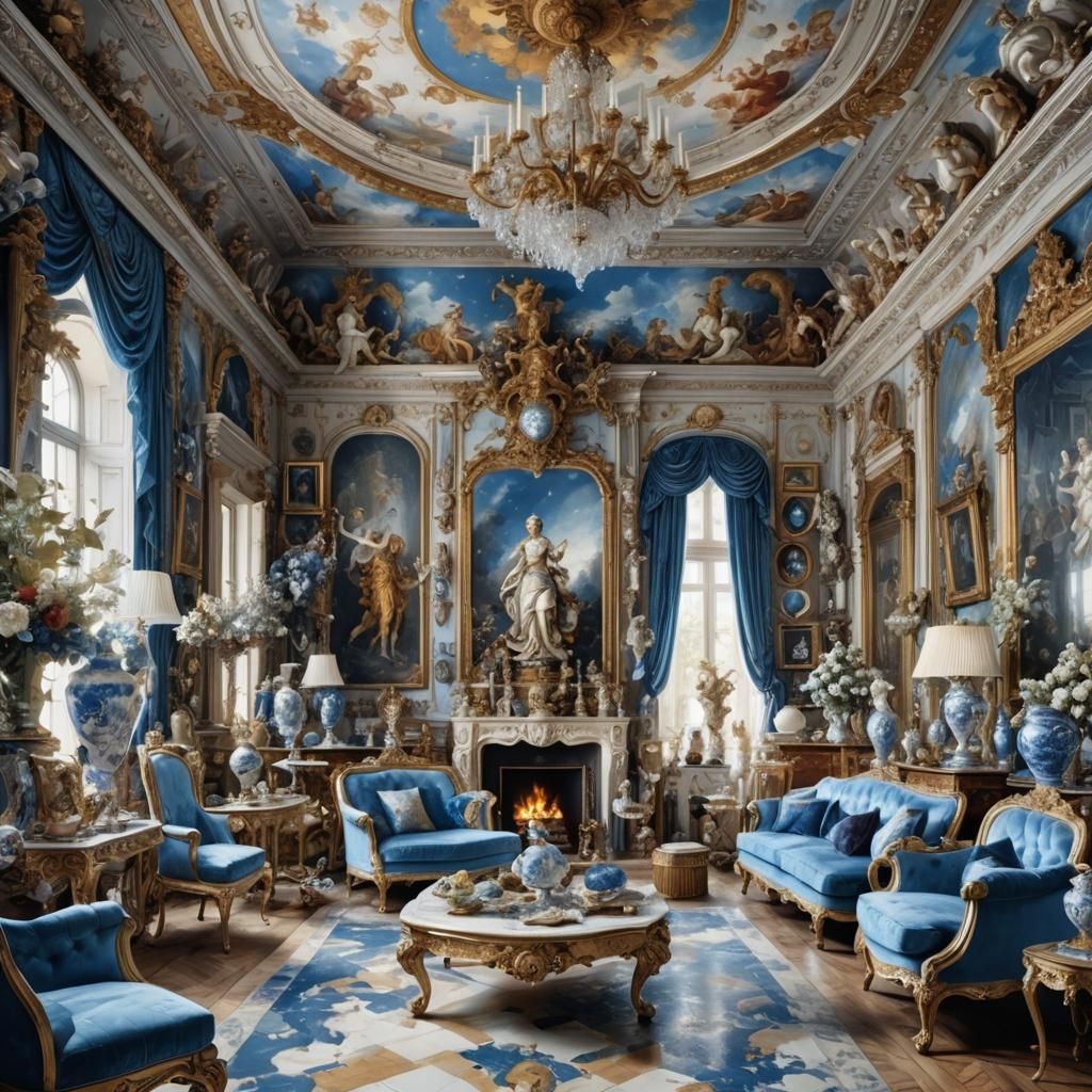 Opulent Fantasy Living Room of Venus