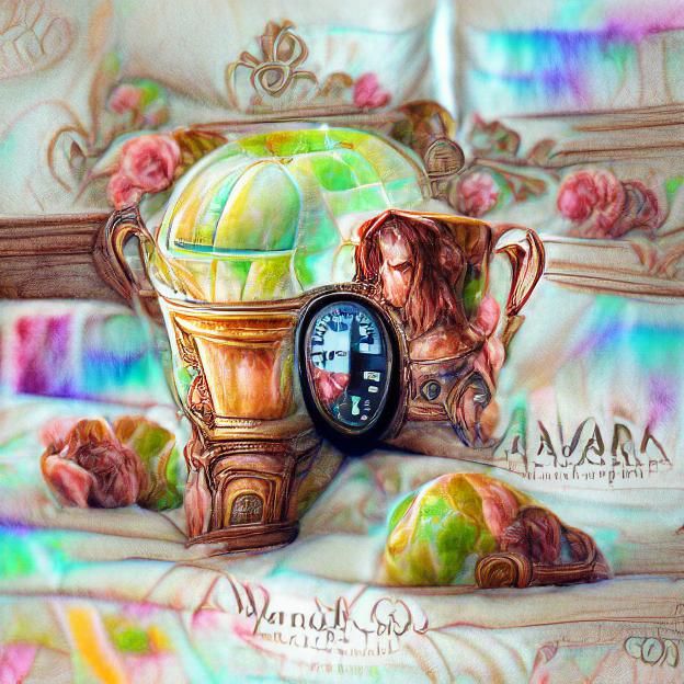 Clock Manor: Warm Baroque Fantasy Art