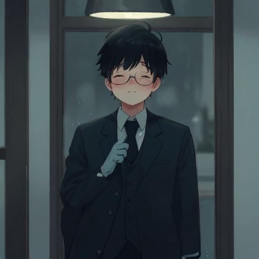 Romantic Watercolor: Boy Colleague's Heartfelt Kiss