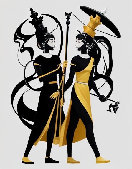 Chess Queens in Battle