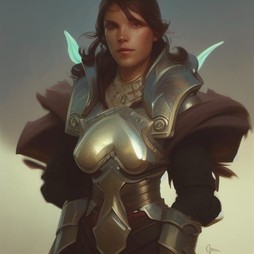 Dnd human paladin