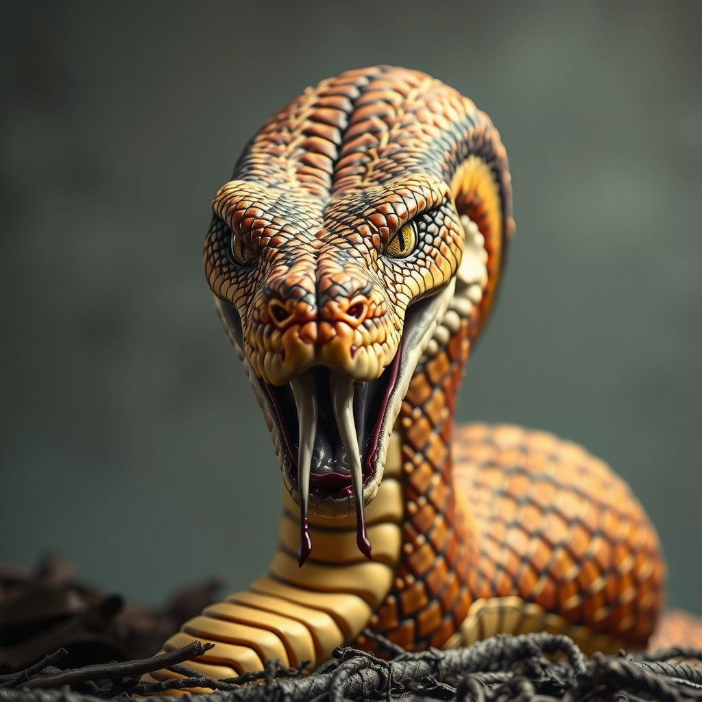 Serpent Snakeskin Boot: Hyperrealistic 3D Render