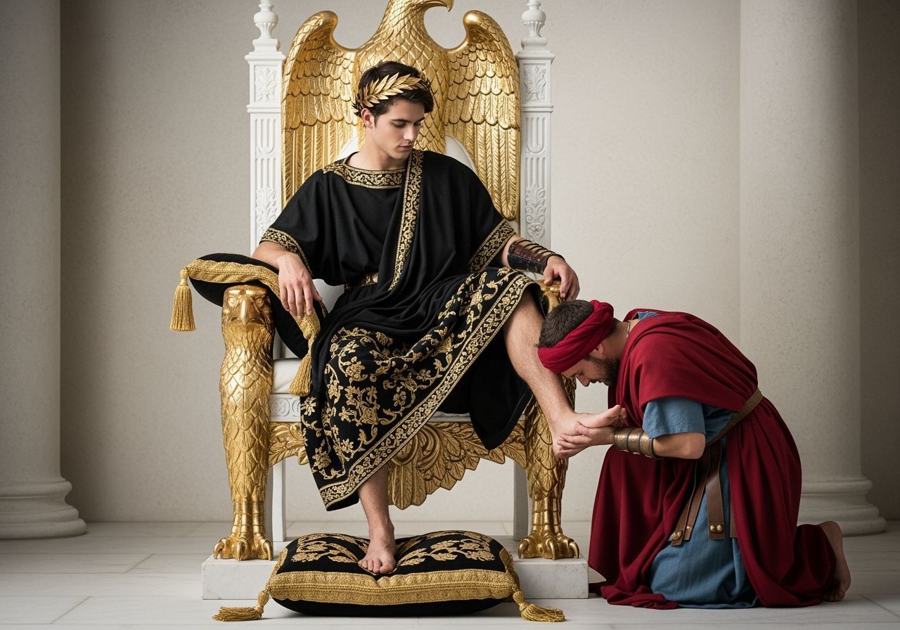 Young Emperor on Eagle Throne, Roman Power