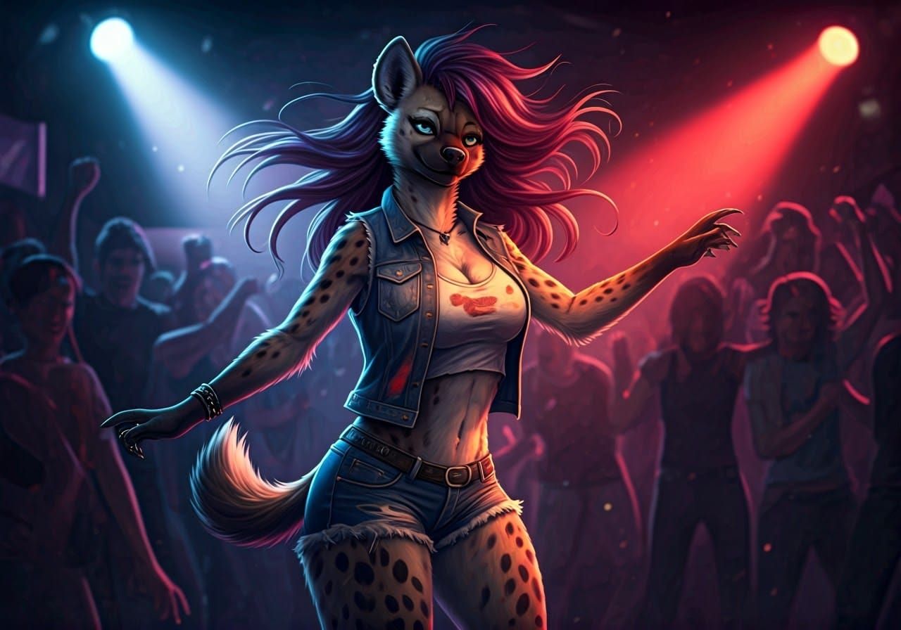 Futuristic Disco She-Hyena Reigns Supreme
