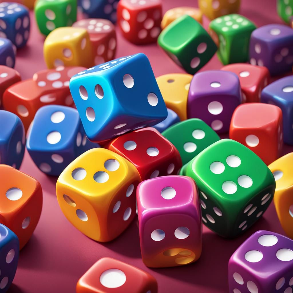 Disney Pixar Style 3D Die Face