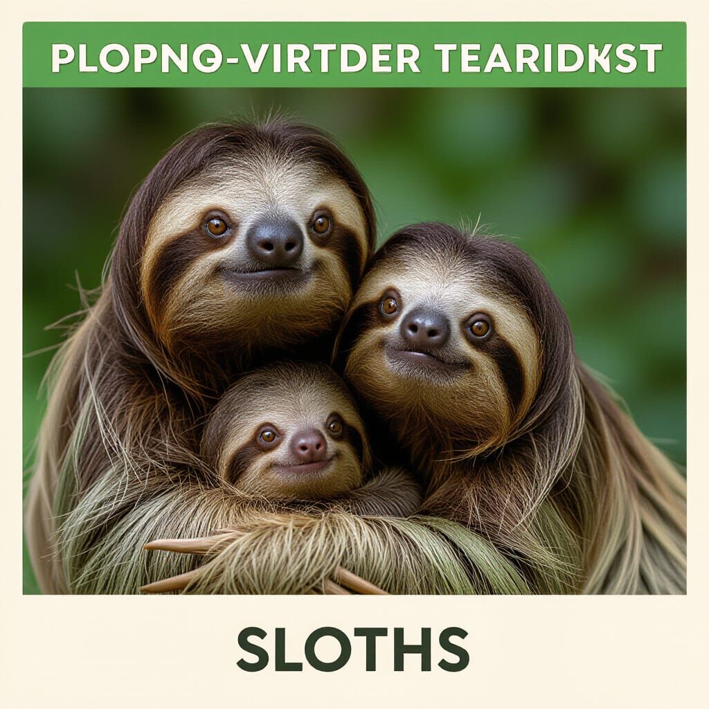 AI Generated Image of a Sloth