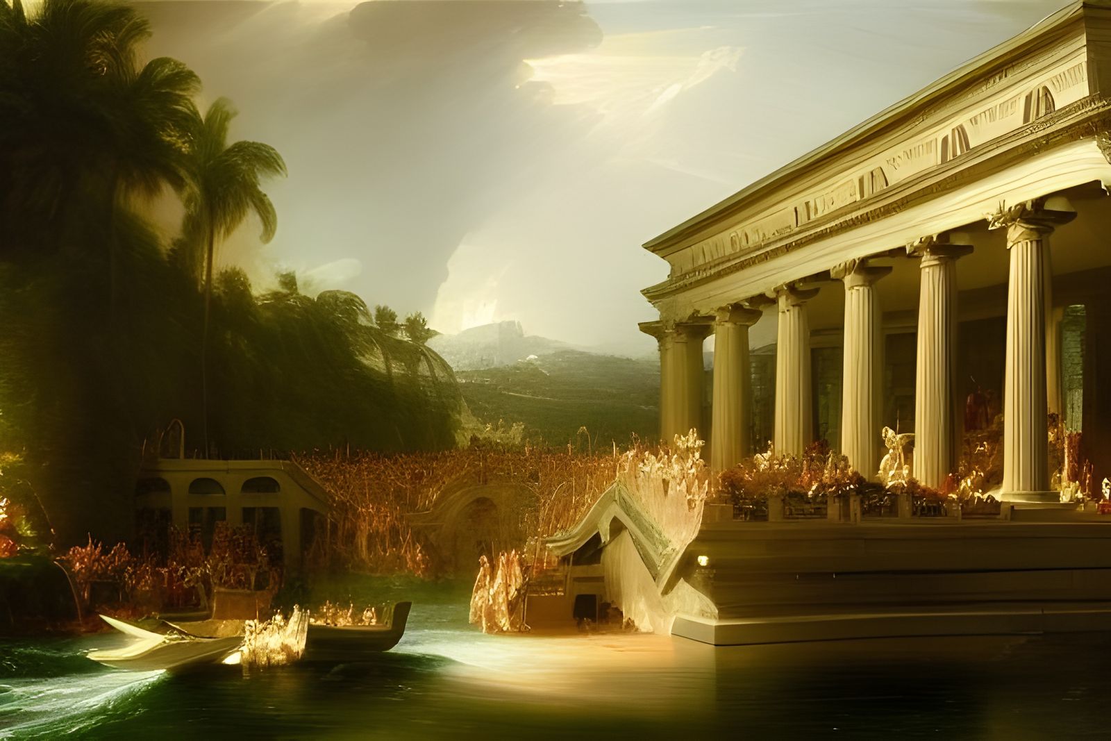Grand Festival in Colonnaded Marble City