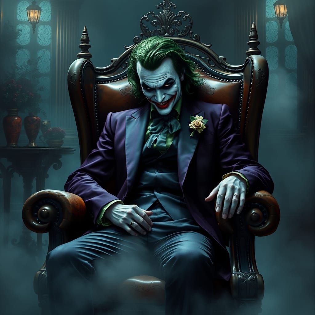 Joker Captures Batman: Ethereal Fantasy Art