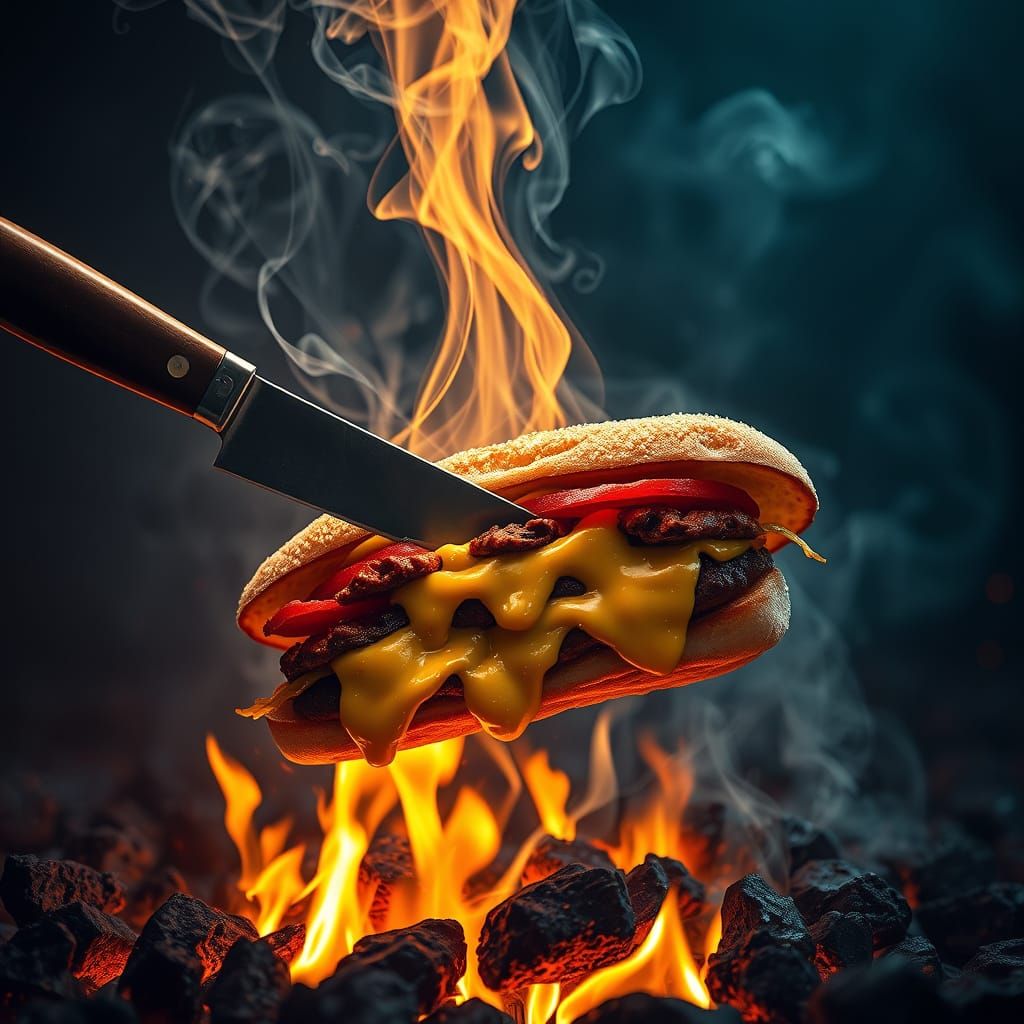 Sizzling Shawarma Masterpiece in Hyper-Realistic, Matte Pain...