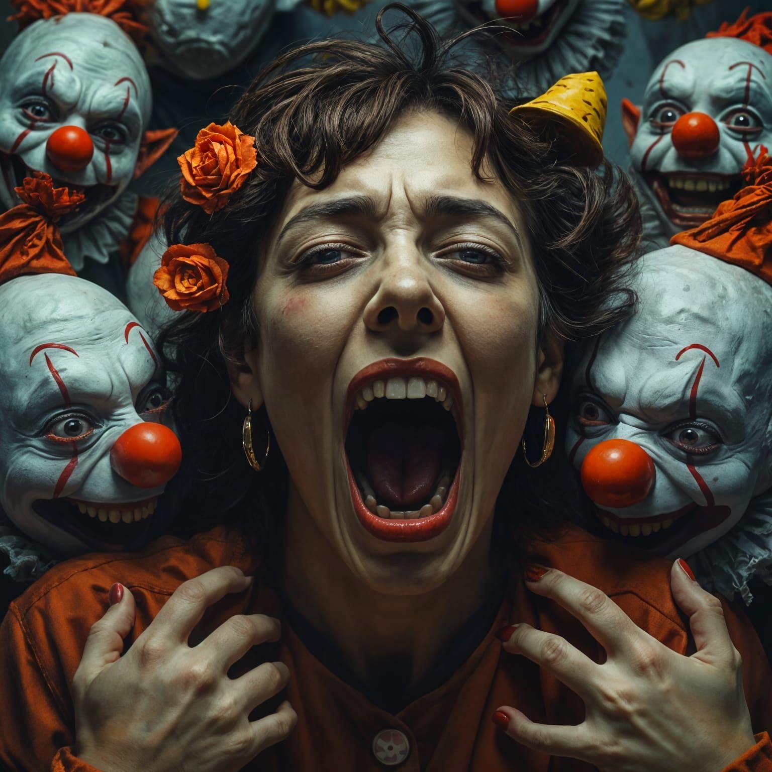 Coulrophobia: An AI Generated Image of Clown Fear