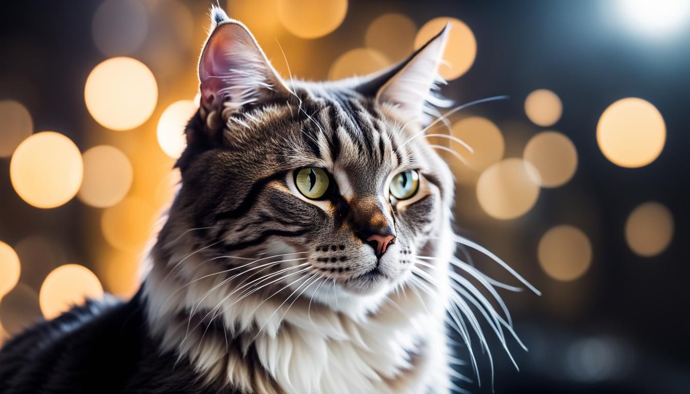 Tesla Cat: Professional Photography with Bokeh