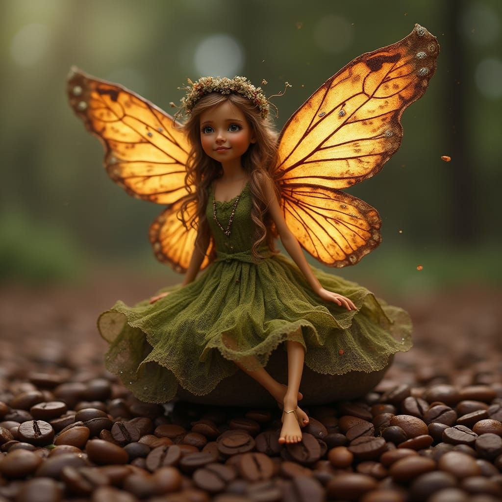 Coffee Bean Fairy: A Whimsical Creation
