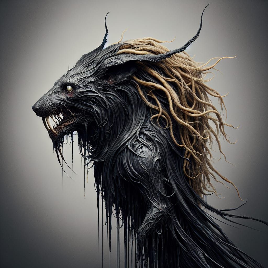 Vampire Wererat Hybrid Cloaked in Darkness