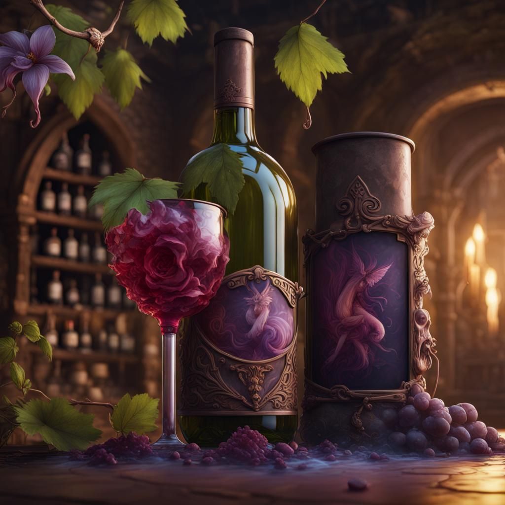 Fairy Poison and Wine: Detailed Fantasy Art