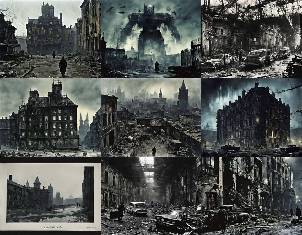 Bleak Arkham City in Tarkovsky Style