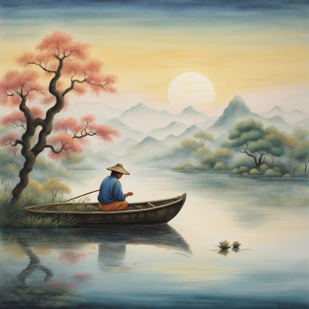 Ethereal Morning Serenity in Classical Chinese Style
