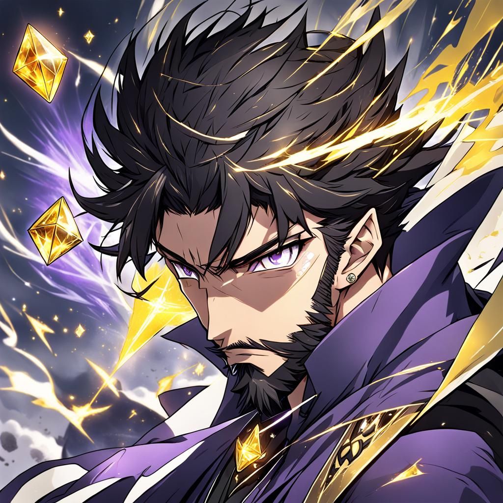 Anime Sorcerer with Diamond Forehead