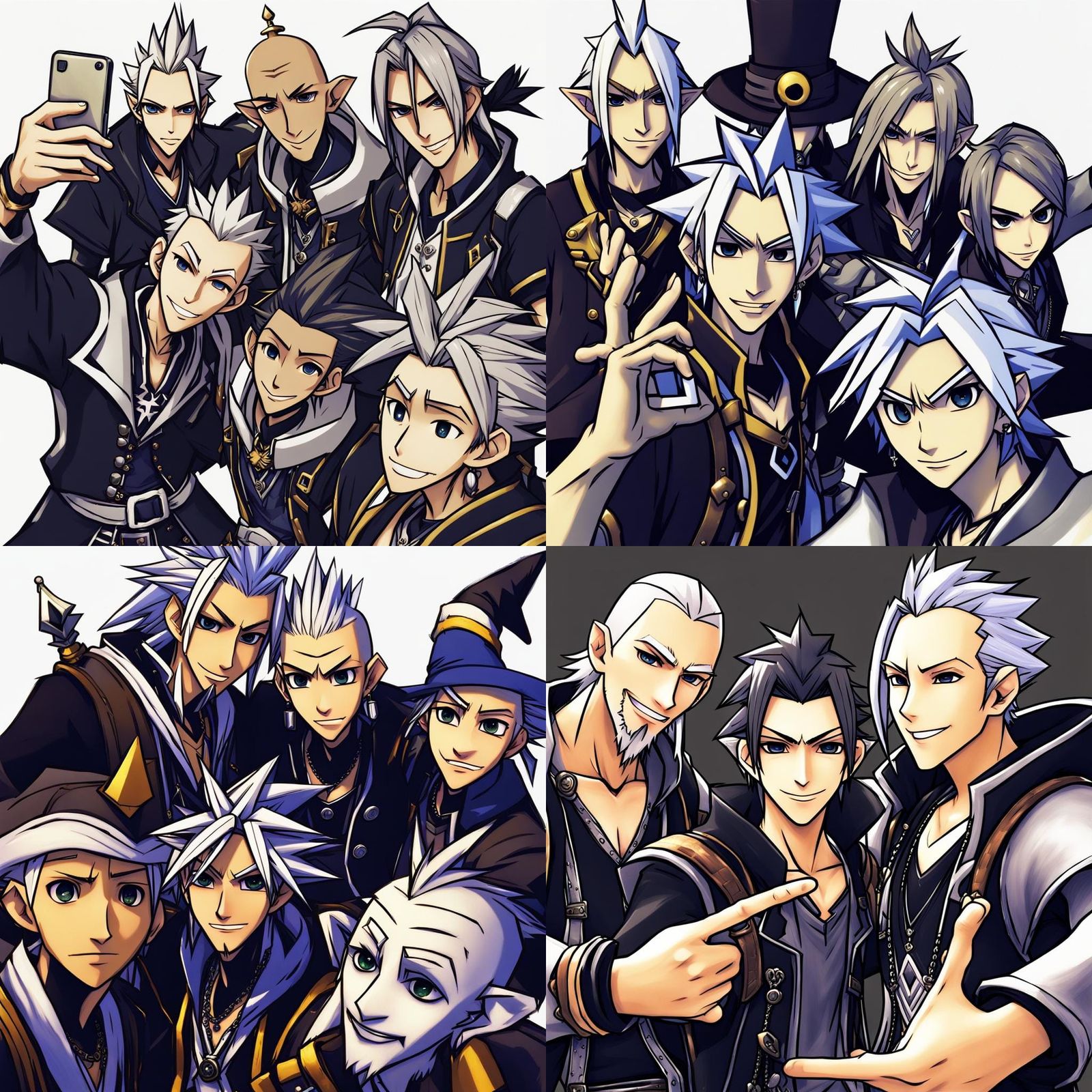 Young Keyblade Masters Selfie, 3D Digital Art