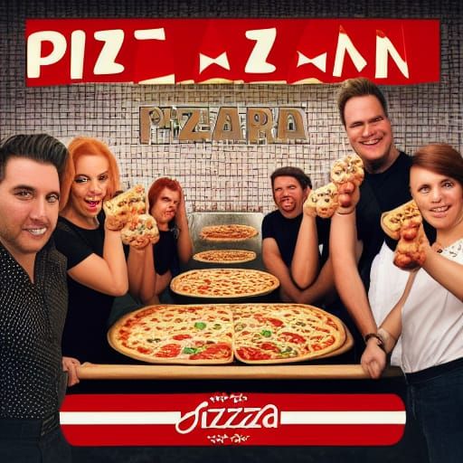 Train Journey Through a Pizza Landscape