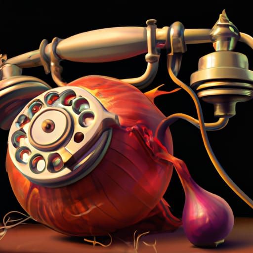 Onion Telephone: Detailed Matte Painting with Deep Color