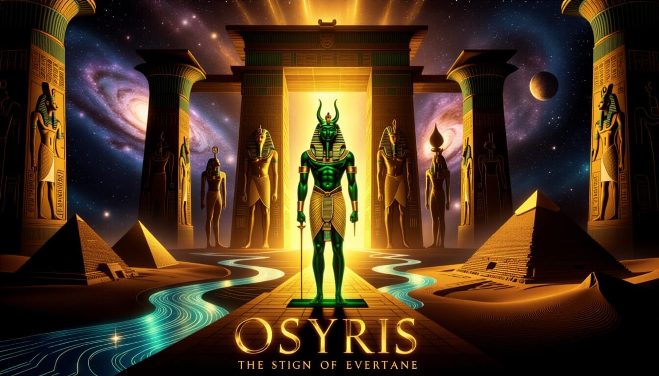 Cosmic Temple of Osiris: Rebirth and Eternity in Space