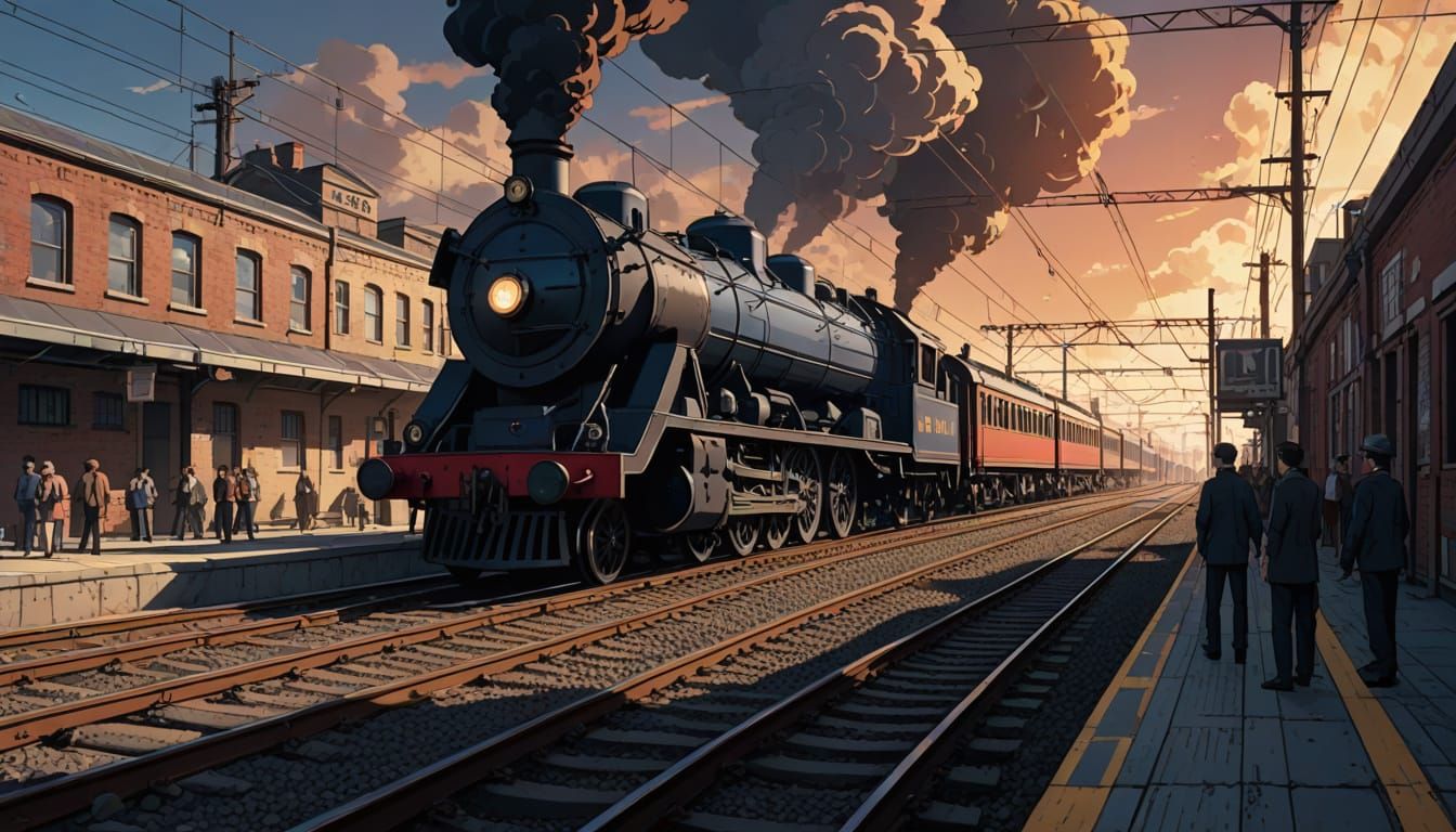 Manga Scan of Life Beneath Railroad Waves