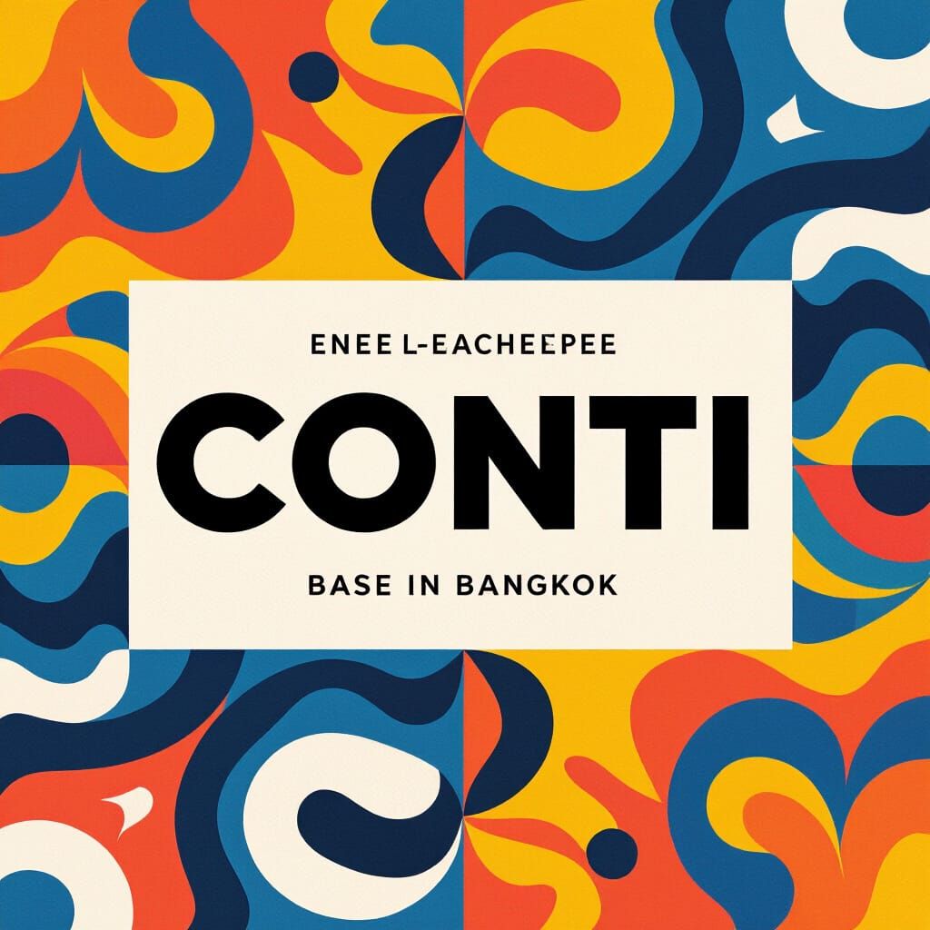 Minimalist Design of CONTI in Bold Uppercase