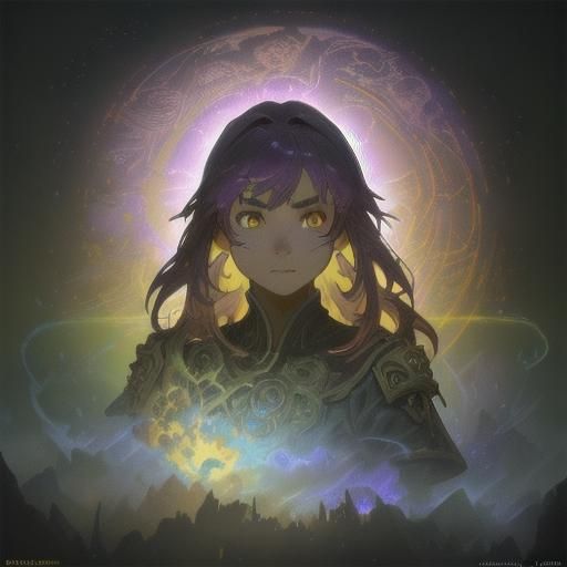 Epic Battle: Orcs and Elves in Detailed Matte Painting