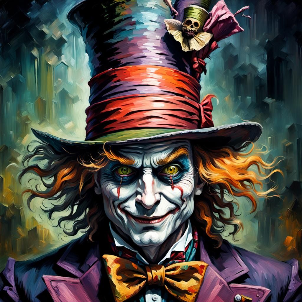 Grotesque Mad Hatter: A Gothic Horror Masterpiece