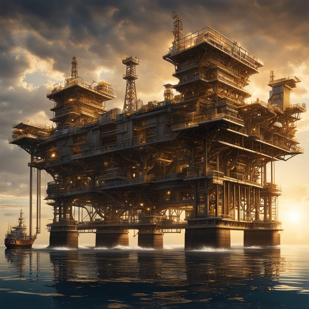 Aztec Oil Platform in the Information Age