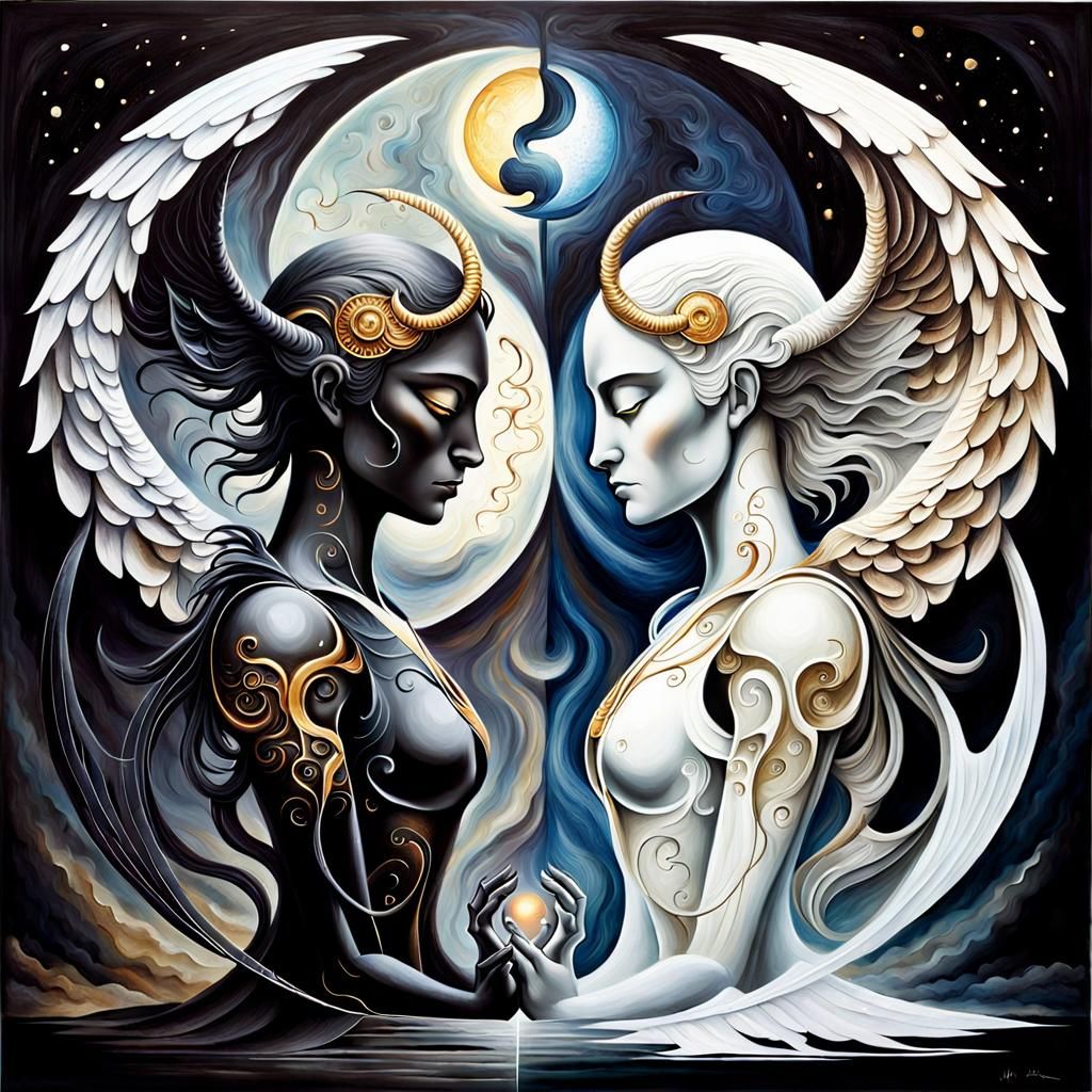 Angel and Demon in Delicate Balance