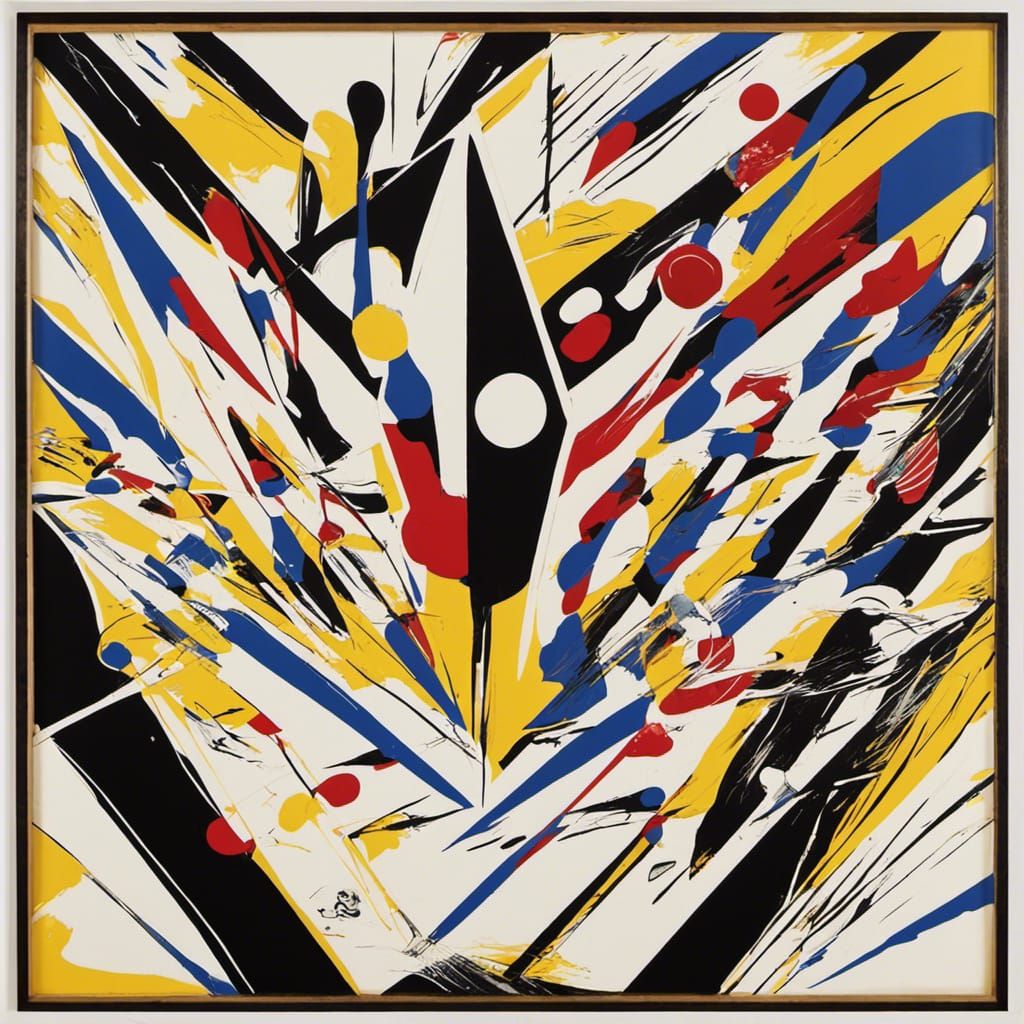 Abstract Billiards Game in Pop Art Style