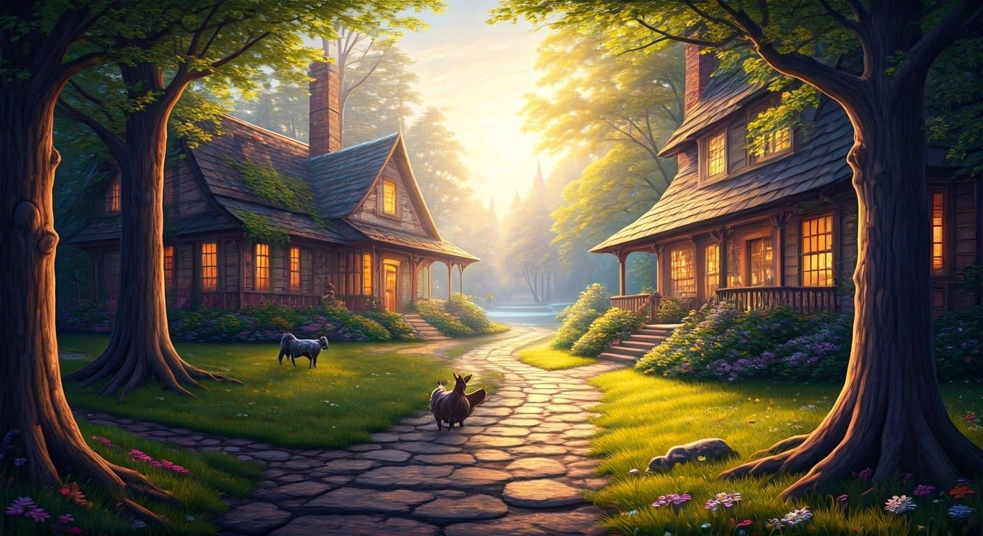 Ethereal Golden Hour Portrait in Hyperdetailed Fantasy Style