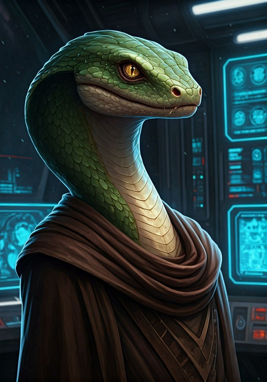 Snake Hutt Coordinates Battle in High-Tech Space