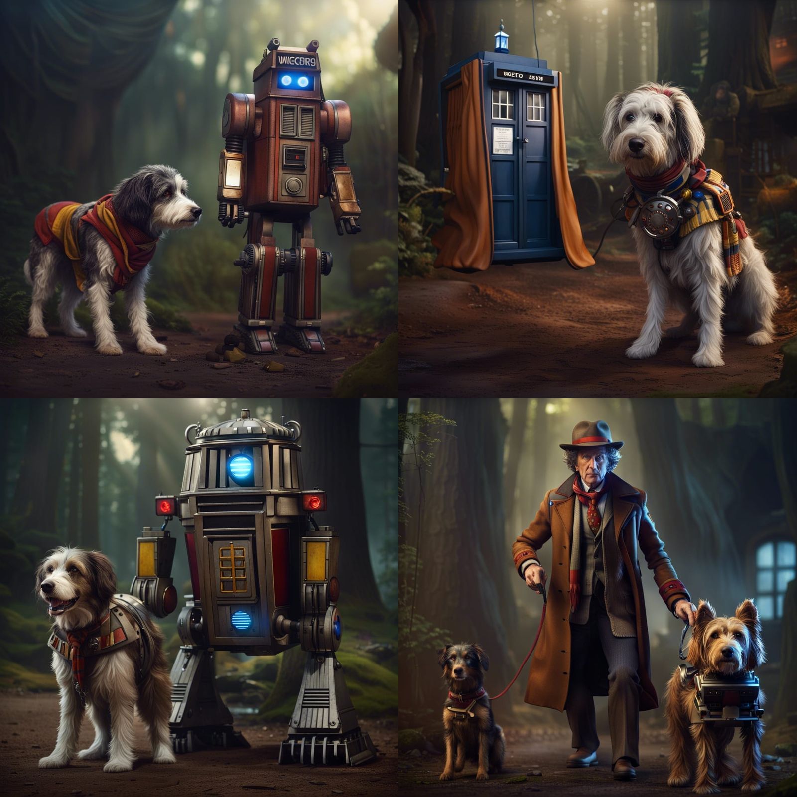 The Fourth Doctor and K-9: Fantasy Concept Art