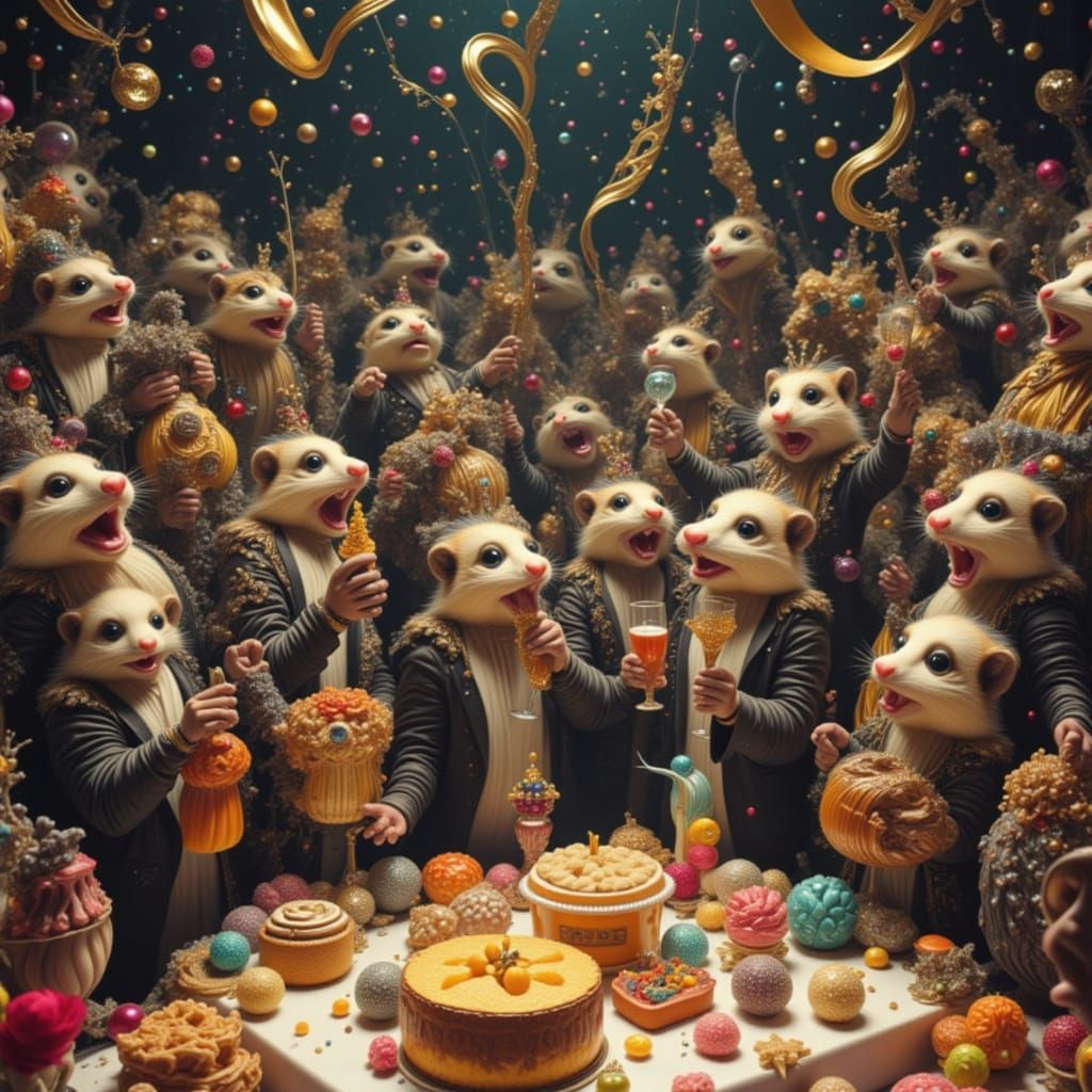 A chaotic New Year's Eve party