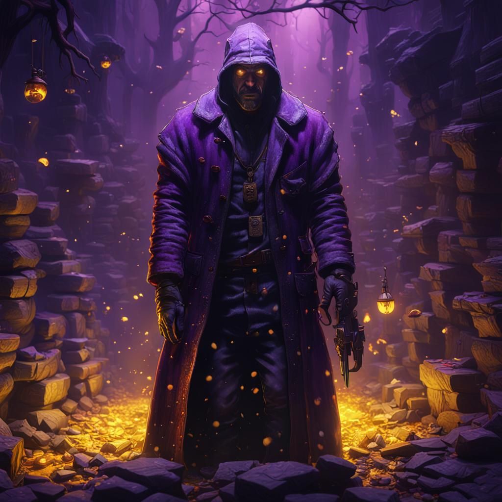 Dark Fantasy Serial Killer Concept Art in 8K