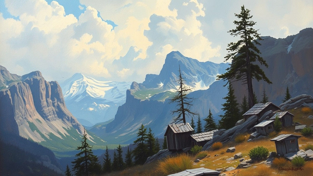 Oil Painting in the Style of James Gurney