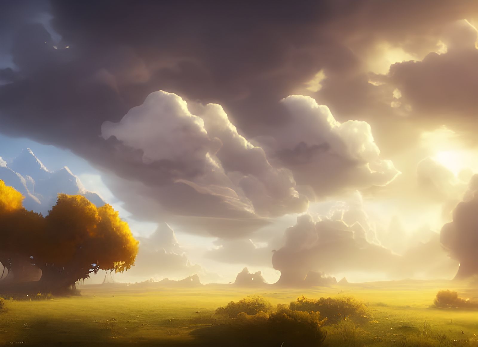 Dreamy Animal Cloudscape Inspired by Ghibli