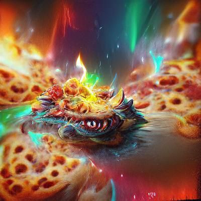 Dragon Pizza Explosion Artstation Style